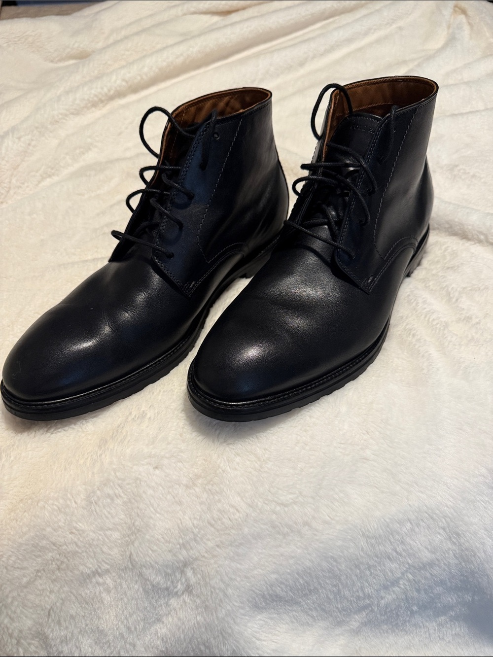 Cole Haan Men's Black Leather Chukka Boots